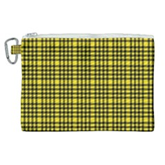 Yellow Small Plaids Canvas Cosmetic Bag (xl) by ConteMonfrey