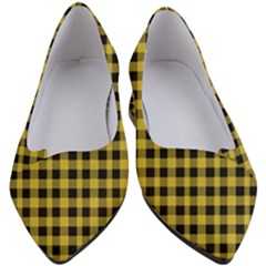 Black And Yellow Small Plaids Women s Block Heels  by ConteMonfrey