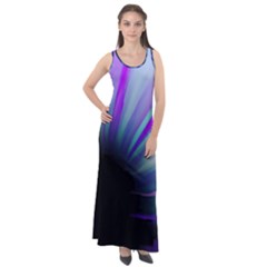 Mirror Fractal Sleeveless Velour Maxi Dress by Sparkle