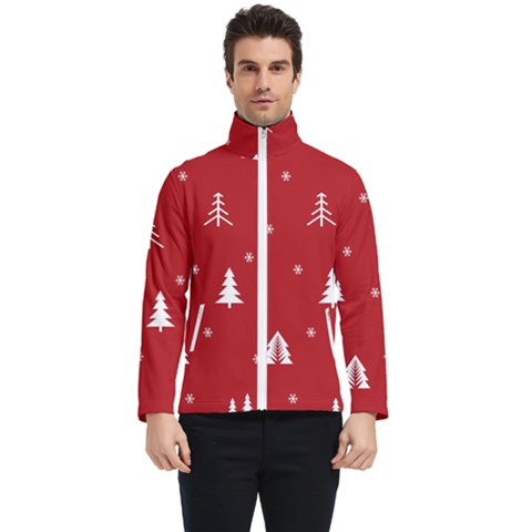 Abstract-cute-christmas Seamless Men s Bomber Jacket by nateshop