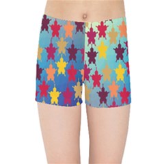Abstract-flower,bacground Kids  Sports Shorts by nateshop