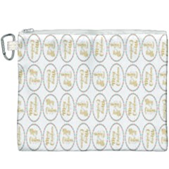 Background-cute-christmas Gold Canvas Cosmetic Bag (xxxl) by nateshop