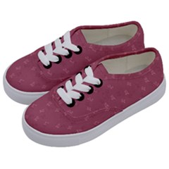 Background-flower Pattern Kids  Classic Low Top Sneakers by nateshop