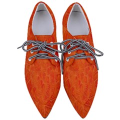 Background-flower Pointed Oxford Shoes by nateshop