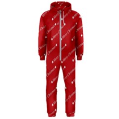 Cute Christmas Red Hooded Jumpsuit (men) by nateshop