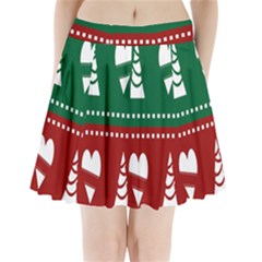 Christmas-04 Pleated Mini Skirt by nateshop