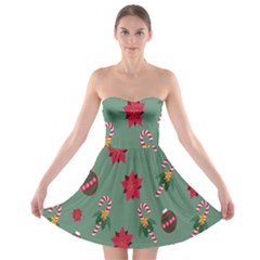 Cute ,merry Christmas Strapless Bra Top Dress by nateshop