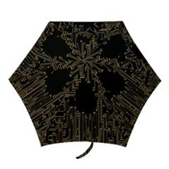 Circuit-board Mini Folding Umbrellas by nateshop