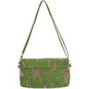 Green Yes Pink Removable Strap Clutch Bag View2
