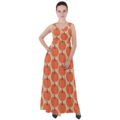 Cute Pumpkin Empire Waist Velour Maxi Dress by ConteMonfrey