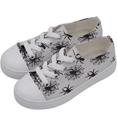 Spider Web - Halloween Decor Kids  Low Top Canvas Sneakers by ConteMonfrey