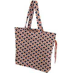 Halloween Plaids Arrow Drawstring Tote Bag by ConteMonfrey