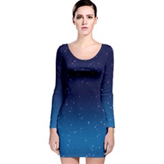 Stars-1 Long Sleeve Velvet Bodycon Dress by nateshop