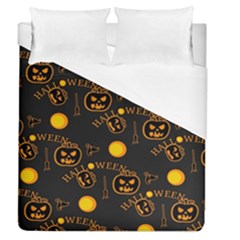 Halloween Background Pattern Duvet Cover (queen Size) by Ravend