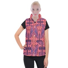 Pattern Colorful Background Women s Button Up Vest by Ravend