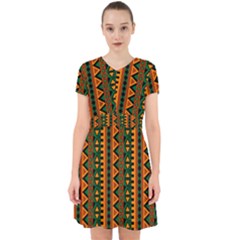 African Pattern Texture Adorable In Chiffon Dress by Ravend