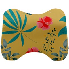 Nature Floral Flower Petal Leaves Leaf Plant Head Support Cushion by Ravend