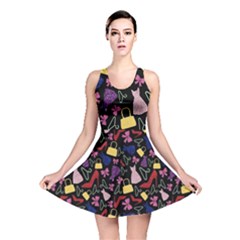 Fashion Pattern Accessories Design Reversible Skater Dress