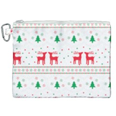 Christmas Illustration Texture Pattern Canvas Cosmetic Bag (xxl) by danenraven