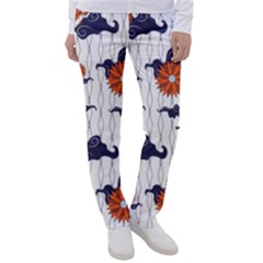 Blue And White Pottery Pattern Women s Casual Pants