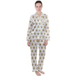 Stars-3 Satin Long Sleeve Pajamas Set