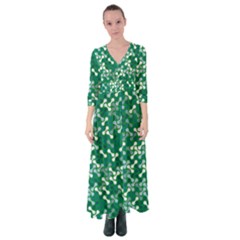 Patterns Fabric Design Surface Button Up Maxi Dress by Ravend