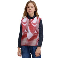 Christmas Candy Kid s Short Button Up Puffer Vest	 by artworkshop
