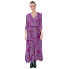 Abstract-1 Button Up Maxi Dress by nateshop