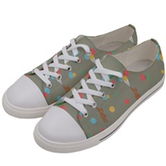 Bear 1 Men s Low Top Canvas Sneakers by nateshop