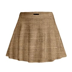Burlap Texture Mini Flare Skirt by nateshop