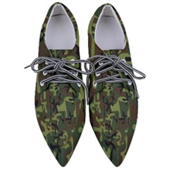 Camouflage-1 Pointed Oxford Shoes by nateshop