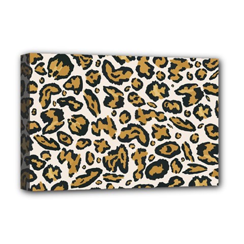 Cheetah Deluxe Canvas 18  X 12  (stretched) by nateshop