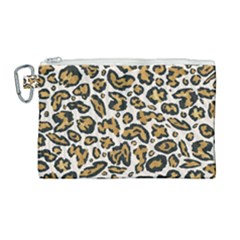 Cheetah Canvas Cosmetic Bag (large) by nateshop