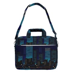 City Building Pixel Art Vaporwave Macbook Pro 13  Shoulder Laptop Bag 