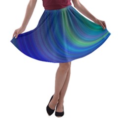 Space Design Abstract Sky Storm A-line Skater Skirt by danenraven