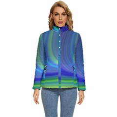 Space Design Abstract Sky Storm Women s Puffer Bubble Jacket Coat by danenraven