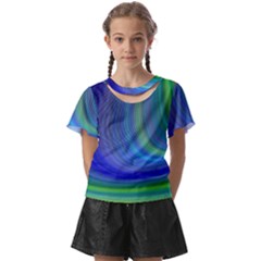 Space Design Abstract Sky Storm Kids  Front Cut Tee by danenraven