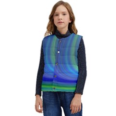 Space Design Abstract Sky Storm Kid s Short Button Up Puffer Vest	 by danenraven