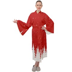 Merry Cristmas,royalty Maxi Velour Kimono by nateshop
