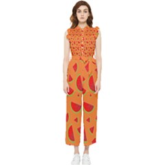 Fruit 2 Women s Frill Top Chiffon Jumpsuit by nateshop