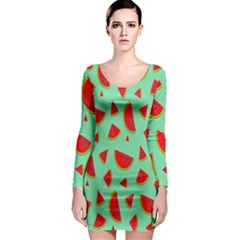 Fruit5 Long Sleeve Bodycon Dress by nateshop