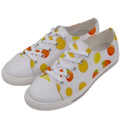 Fruits,orange Women s Low Top Canvas Sneakers by nateshop