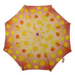Fruits-gradient,orange Hook Handle Umbrellas (medium) by nateshop