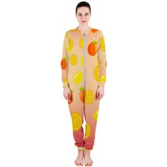 Fruits-gradient,orange Onepiece Jumpsuit (ladies) by nateshop