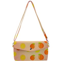 Fruits-gradient,orange Removable Strap Clutch Bag