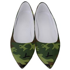 Green Brown Camouflage Women s Low Heels by nateshop