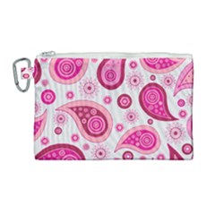 Paisley Canvas Cosmetic Bag (large) by nateshop
