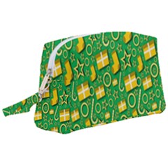 Pattern-cloth Paper Pattern Wristlet Pouch Bag (large) by nateshop