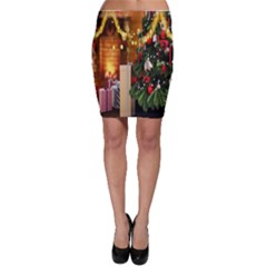 Christmas Tree And Presents Bodycon Skirt by artworkshop