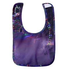 Outdoor Christmas Lights Tunnel Baby Bib by artworkshop